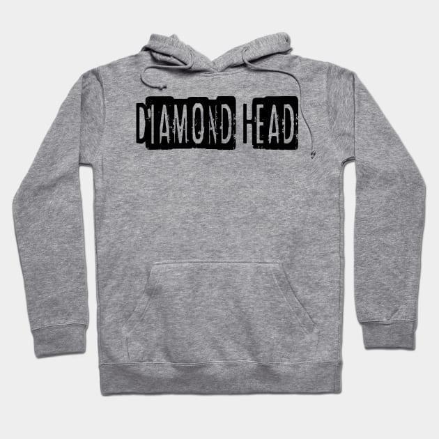 Diamond Head Hoodie by Texts Art